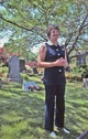 Ann Novotny at Alice Austen\\\'s grave