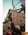 Gloria Steinem raises a rose